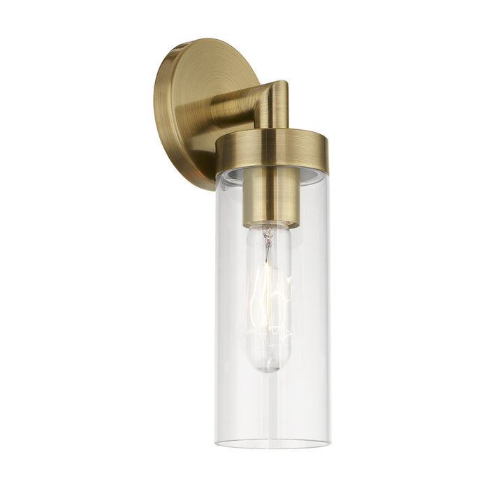 Livex Lighting 16171-01 One Light Wall Sconce, Antique Brass