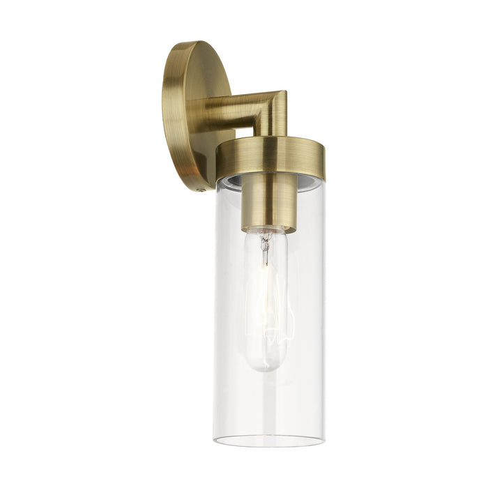 Livex Lighting 16171-01 One Light Wall Sconce, Antique Brass
