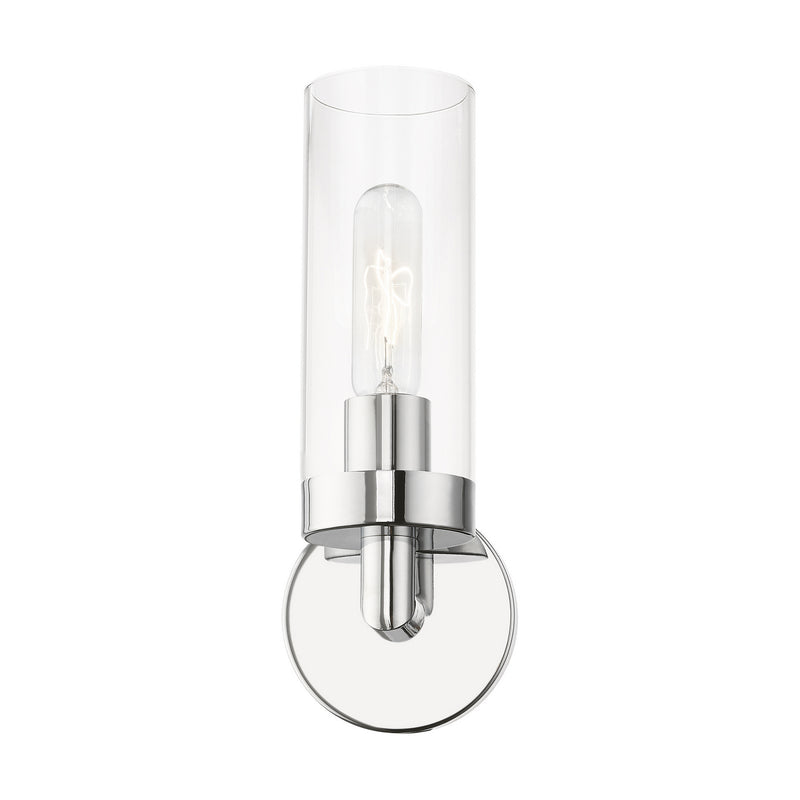 Livex Lighting 16171-05 One Light Wall Sconce, Polished Chrome