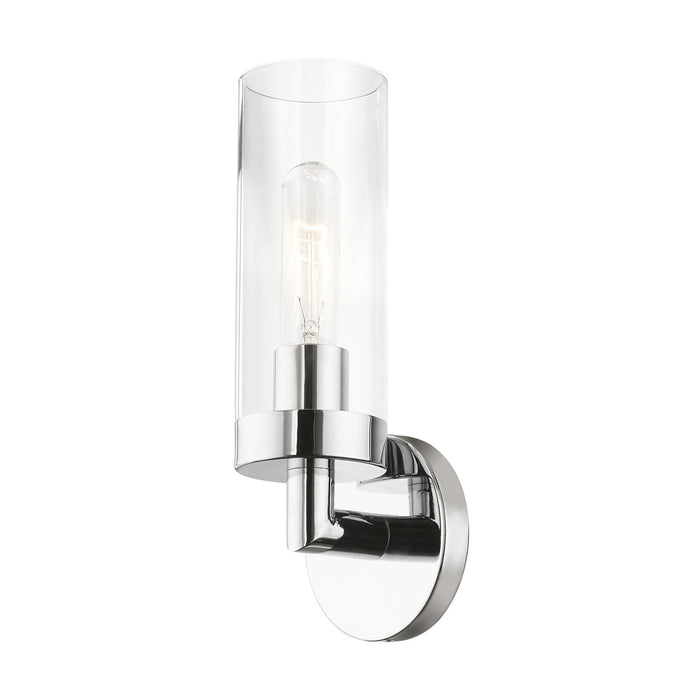 Livex Lighting 16171-05 One Light Wall Sconce, Polished Chrome