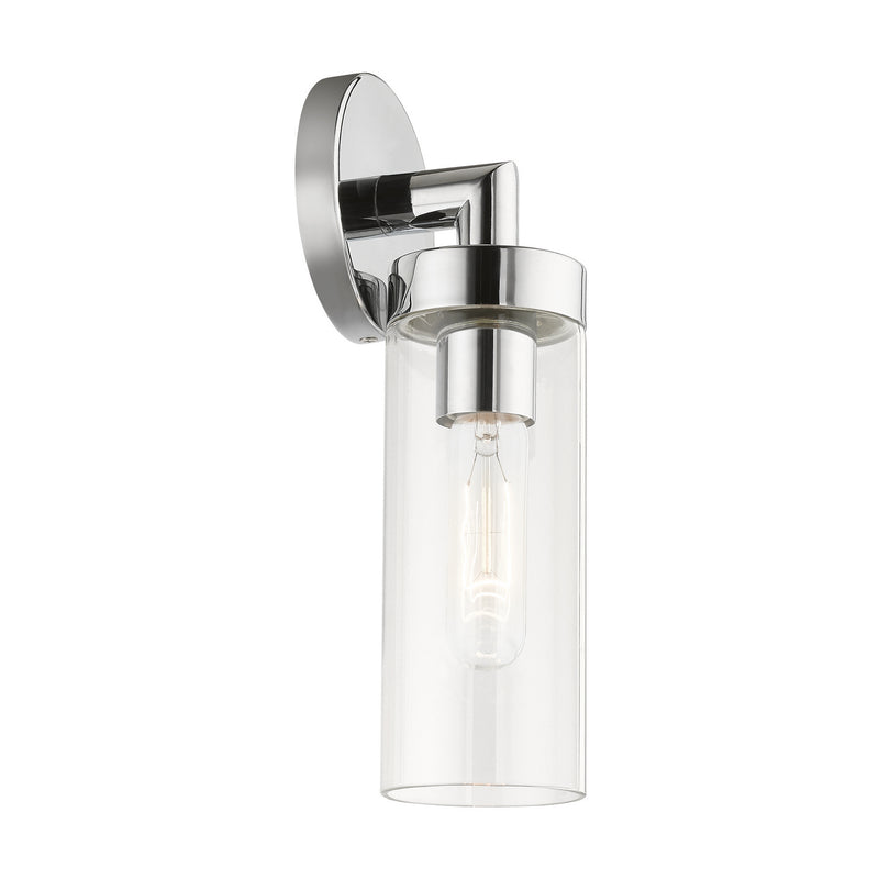 Livex Lighting 16171-05 One Light Wall Sconce, Polished Chrome
