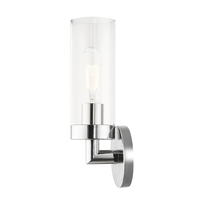 Livex Lighting 16171-05 One Light Wall Sconce, Polished Chrome