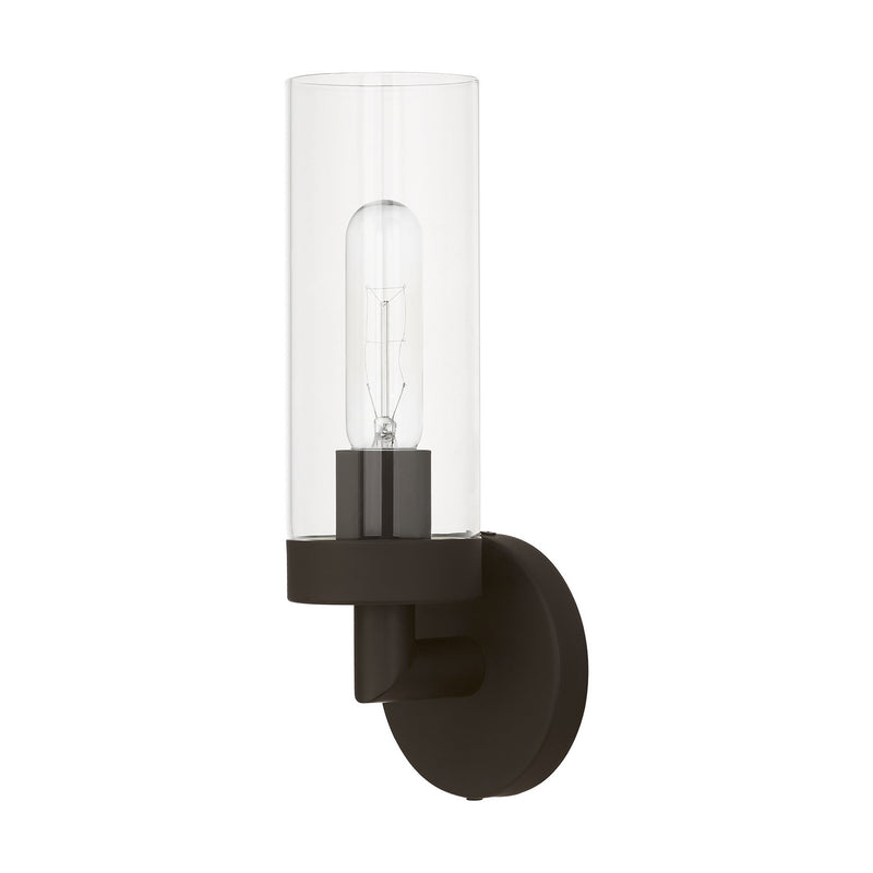 Livex Lighting 16171-07 One Light Wall Sconce, Bronze
