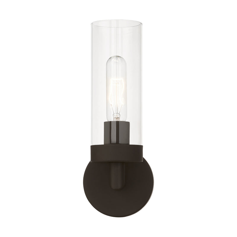 Livex Lighting 16171-07 One Light Wall Sconce, Bronze