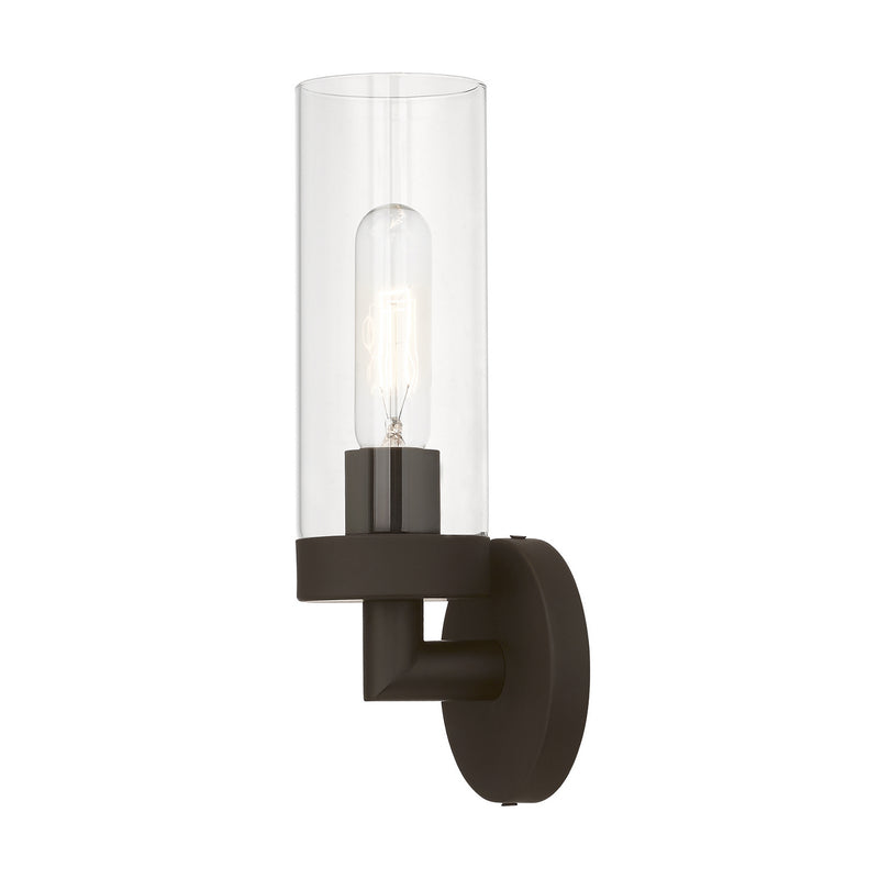 Livex Lighting 16171-07 One Light Wall Sconce, Bronze