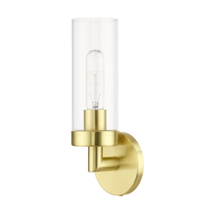 Livex Lighting 16171-12 One Light Wall Sconce, Satin Brass