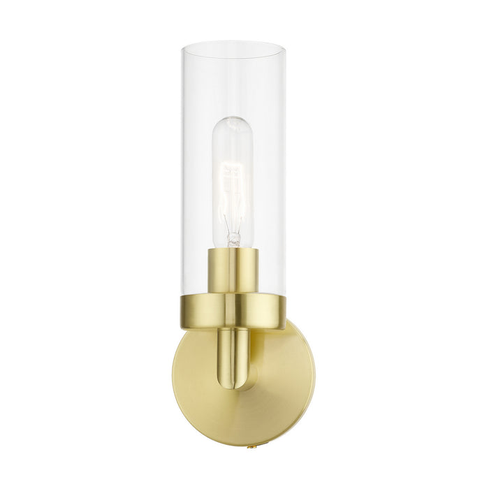 Livex Lighting 16171-12 One Light Wall Sconce, Satin Brass