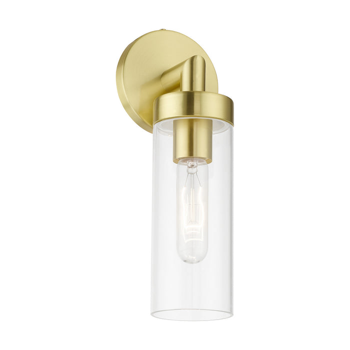Livex Lighting 16171-12 One Light Wall Sconce, Satin Brass