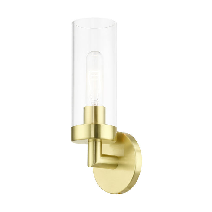 Livex Lighting 16171-12 One Light Wall Sconce, Satin Brass