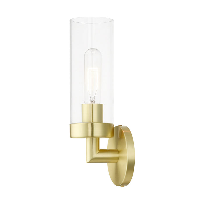 Livex Lighting 16171-12 One Light Wall Sconce, Satin Brass