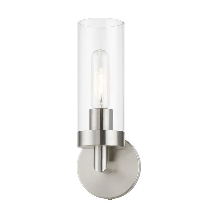 Livex Lighting 16171-91 One Light Wall Sconce, Brushed Nickel