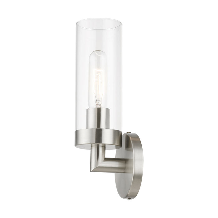 Livex Lighting 16171-91 One Light Wall Sconce, Brushed Nickel
