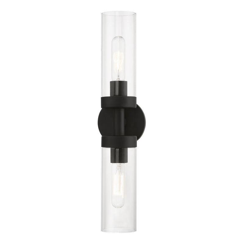 Livex Lighting 16172-04 Two Light Vanity Sconce, Black
