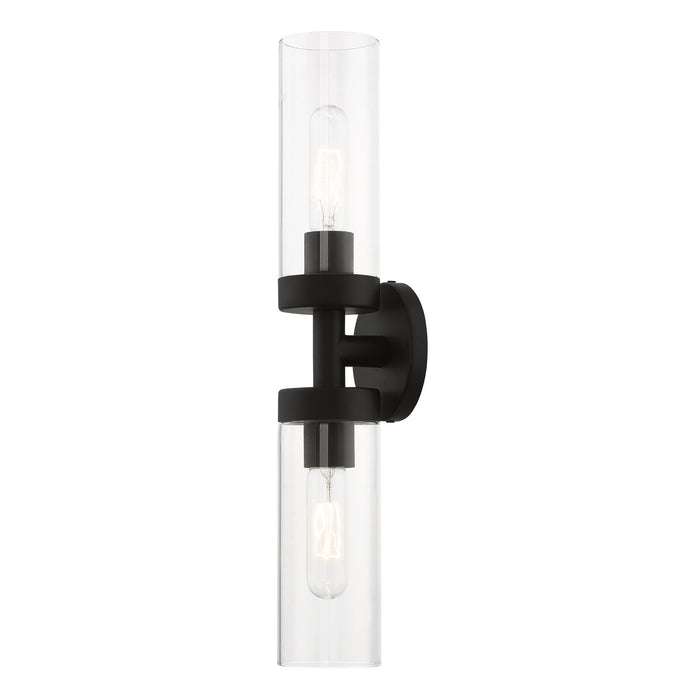 Livex Lighting 16172-04 Two Light Vanity Sconce, Black
