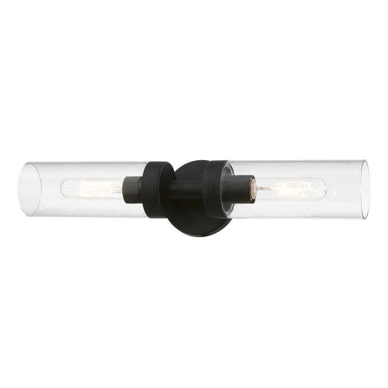 Livex Lighting 16172-04 Two Light Vanity Sconce, Black