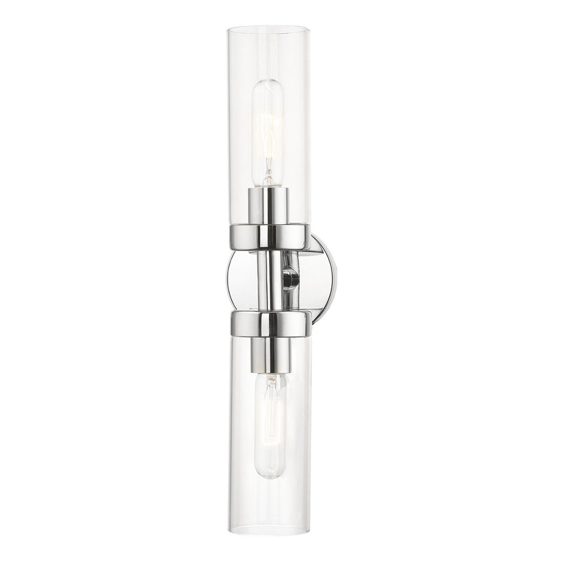 Livex Lighting 16172-05 Two Light Vanity Sconce, Polished Chrome