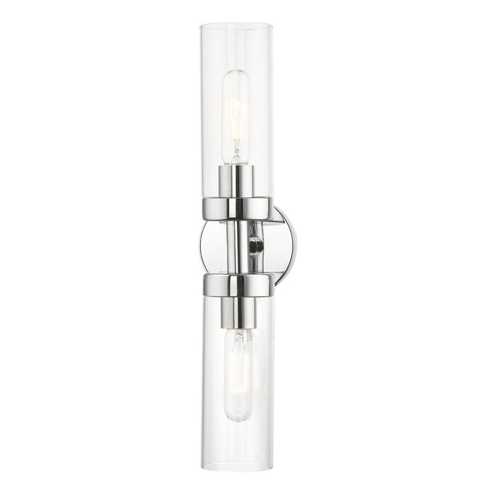 Livex Lighting 16172-05 Two Light Vanity Sconce, Polished Chrome