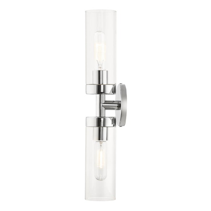 Livex Lighting 16172-05 Two Light Vanity Sconce, Polished Chrome