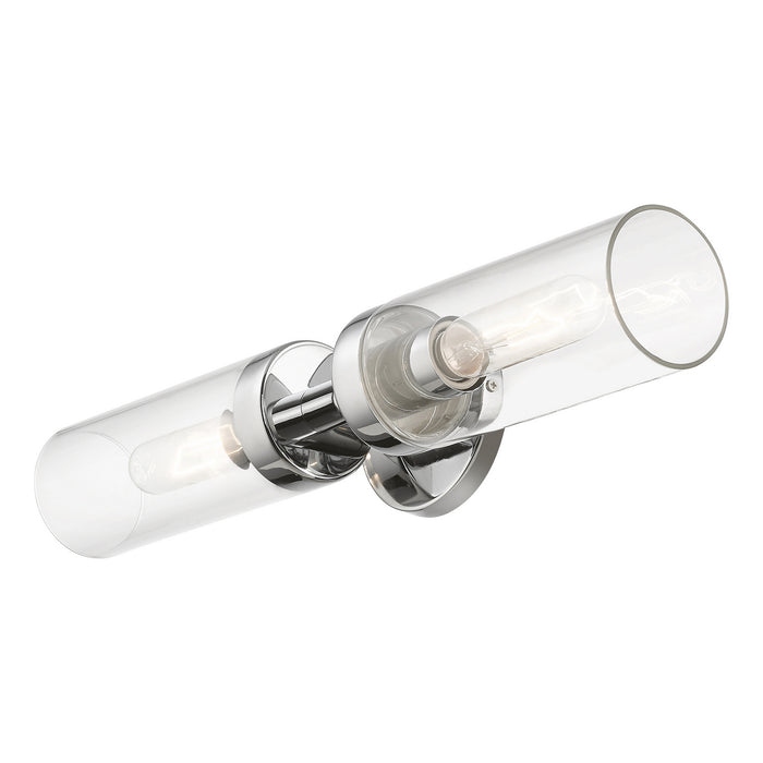 Livex Lighting 16172-05 Two Light Vanity Sconce, Polished Chrome