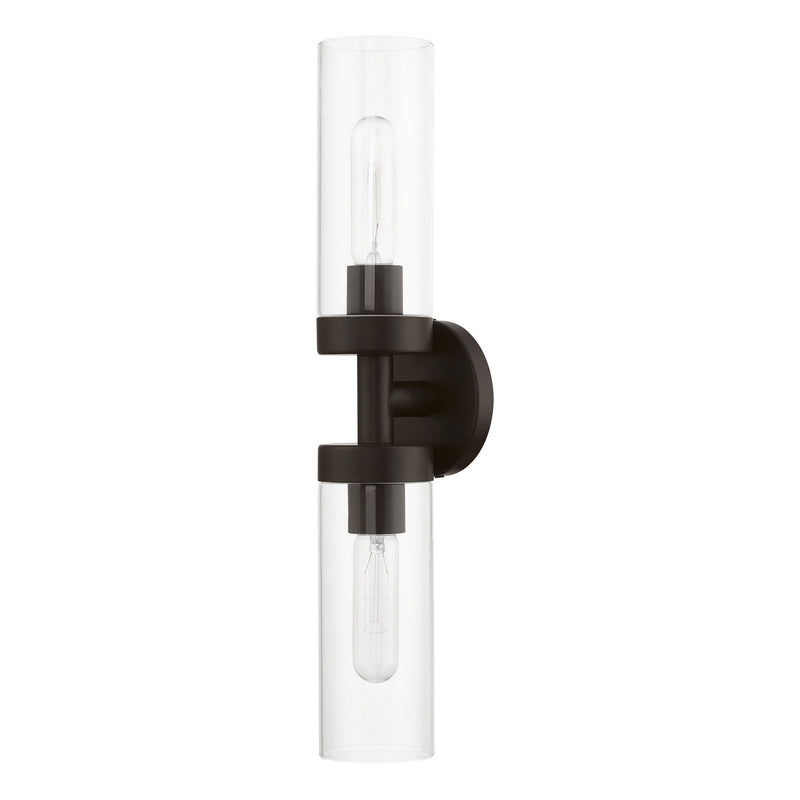 Livex Lighting 16172-07 Two Light Vanity Sconce, Bronze