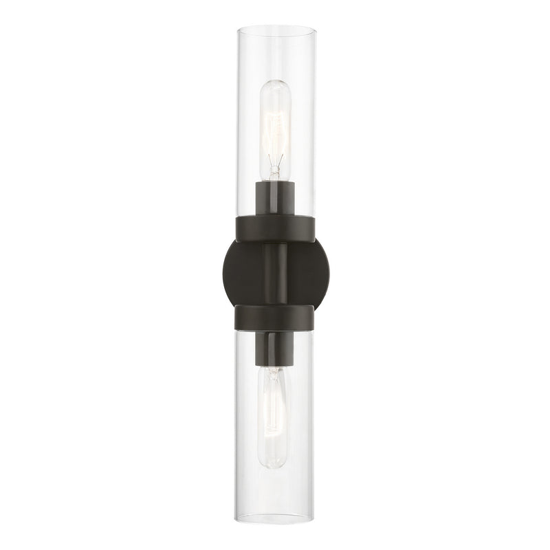 Livex Lighting 16172-07 Two Light Vanity Sconce, Bronze