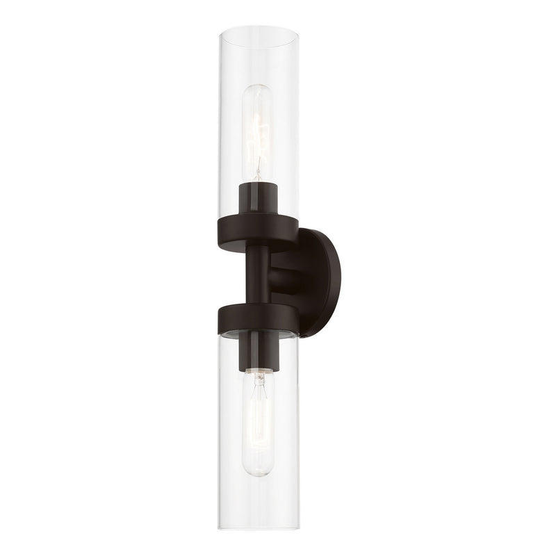 Livex Lighting 16172-07 Two Light Vanity Sconce, Bronze