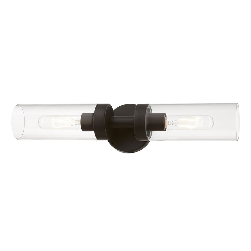 Livex Lighting 16172-07 Two Light Vanity Sconce, Bronze
