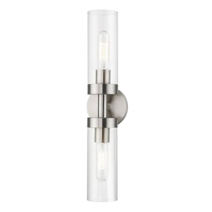 Livex Lighting 16172-91 Two Light Vanity Sconce, Brushed Nickel