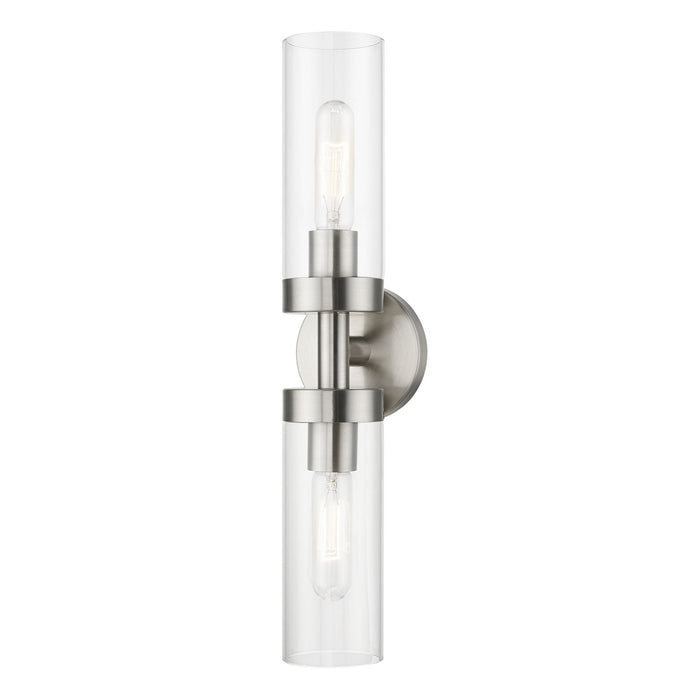 Livex Lighting 16172-91 Two Light Vanity Sconce, Brushed Nickel
