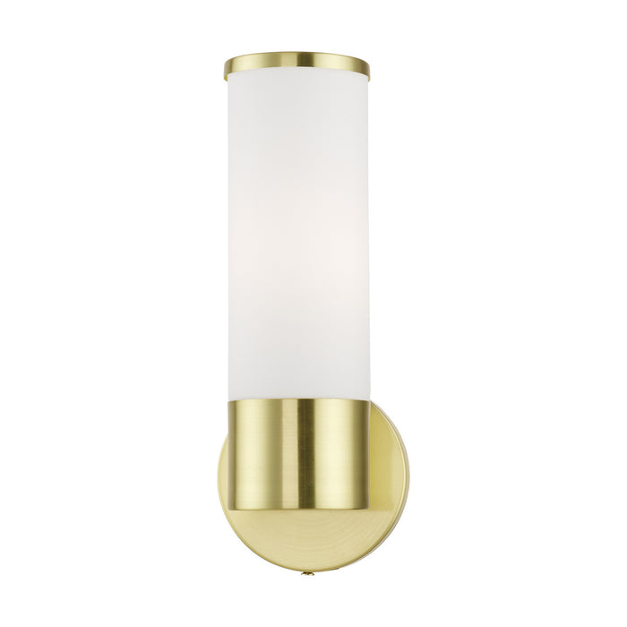 Livex Lighting 16561-12 One Light Wall Sconce, Satin Brass