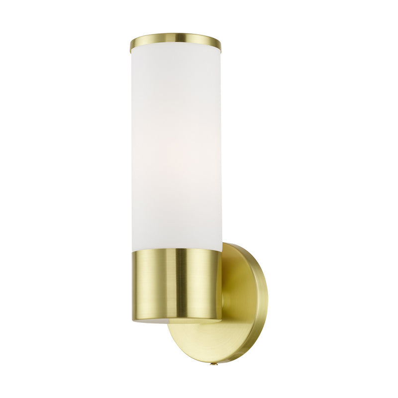 Livex Lighting 16561-12 One Light Wall Sconce, Satin Brass
