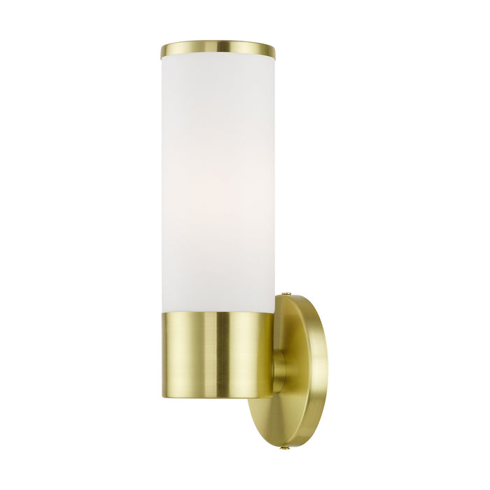 Livex Lighting 16561-12 One Light Wall Sconce, Satin Brass