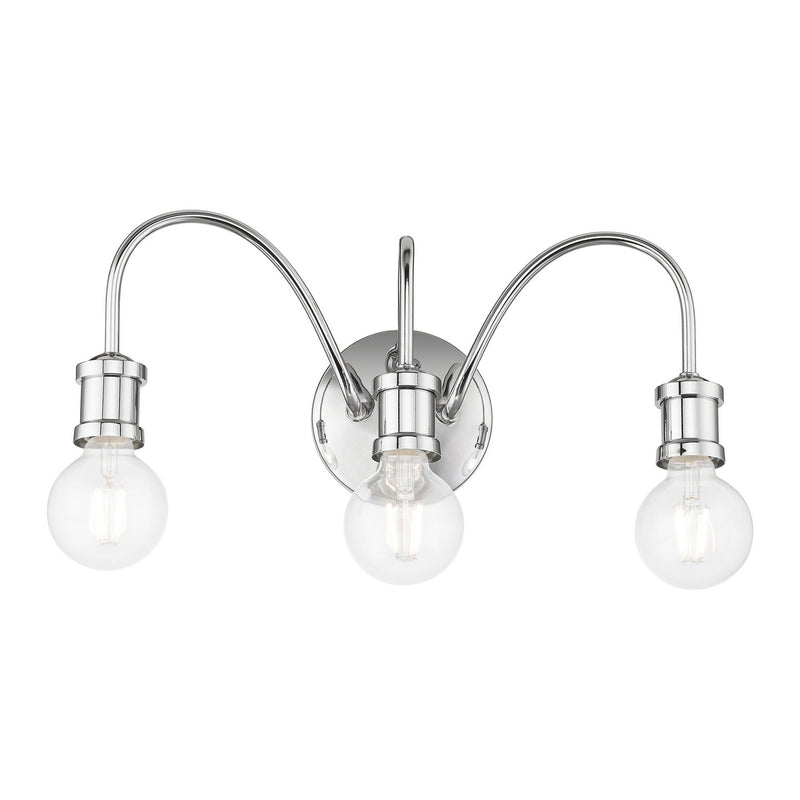 Livex Lighting 16573-05 Three Light Vanity Sconce, Polished Chrome