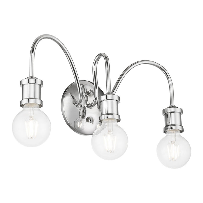 Livex Lighting 16573-05 Three Light Vanity Sconce, Polished Chrome