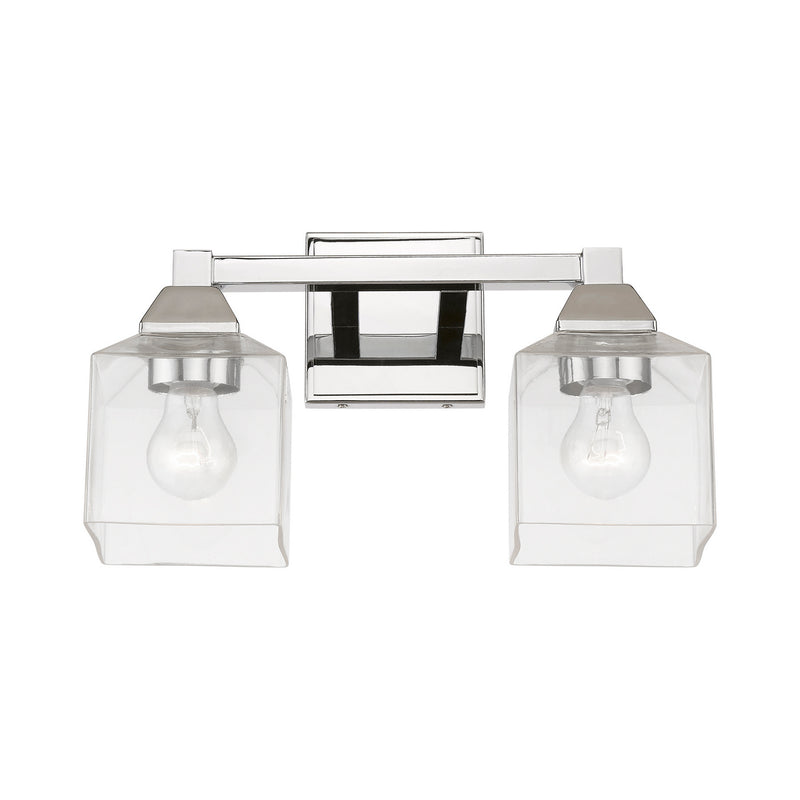 Livex Lighting 16772-05 Two Light Vanity Sconce, Polished Chrome