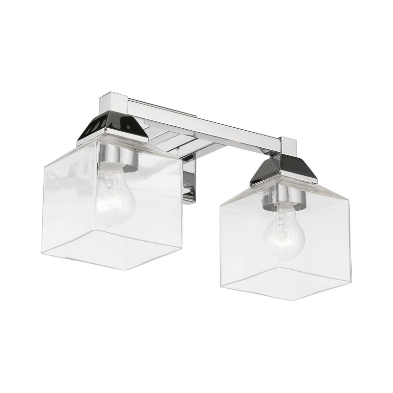 Livex Lighting 16772-05 Two Light Vanity Sconce, Polished Chrome
