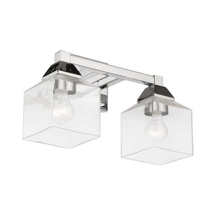 Livex Lighting 16772-05 Two Light Vanity Sconce, Polished Chrome