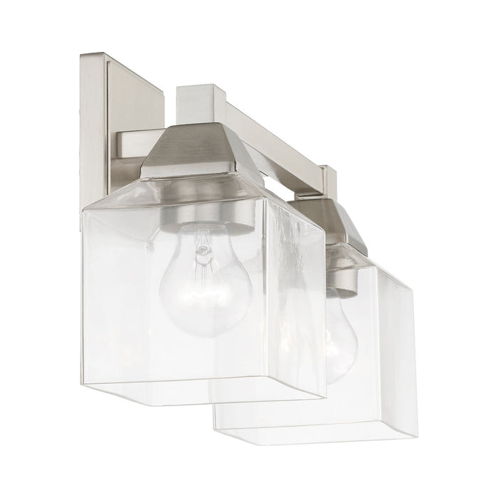 Livex Lighting 16772-91 Two Light Vanity Sconce, Brushed Nickel