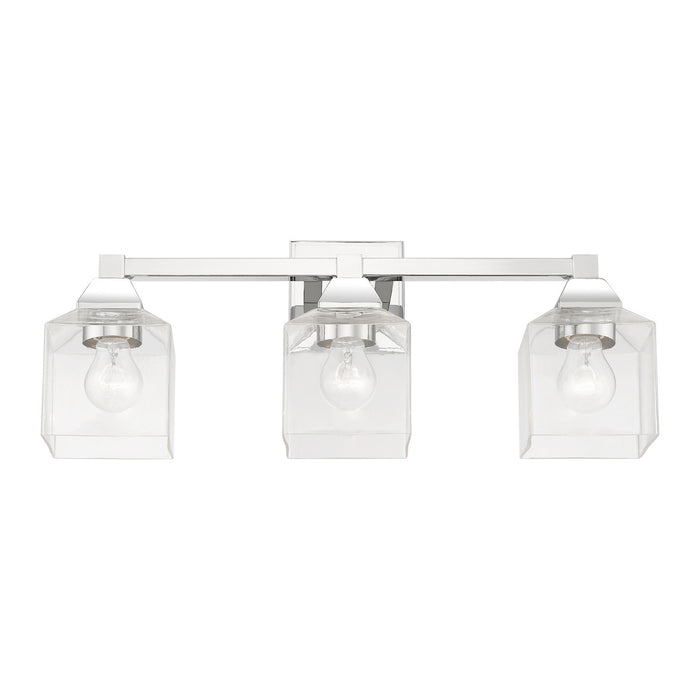 Livex Lighting 16773-05 Three Light Vanity Sconce, Polished Chrome