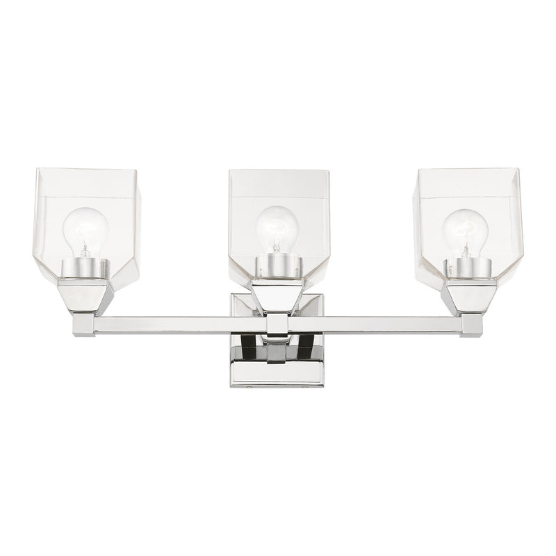 Livex Lighting 16773-05 Three Light Vanity Sconce, Polished Chrome