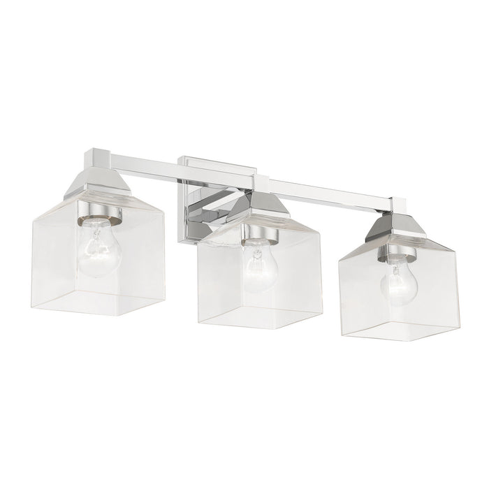 Livex Lighting 16773-05 Three Light Vanity Sconce, Polished Chrome