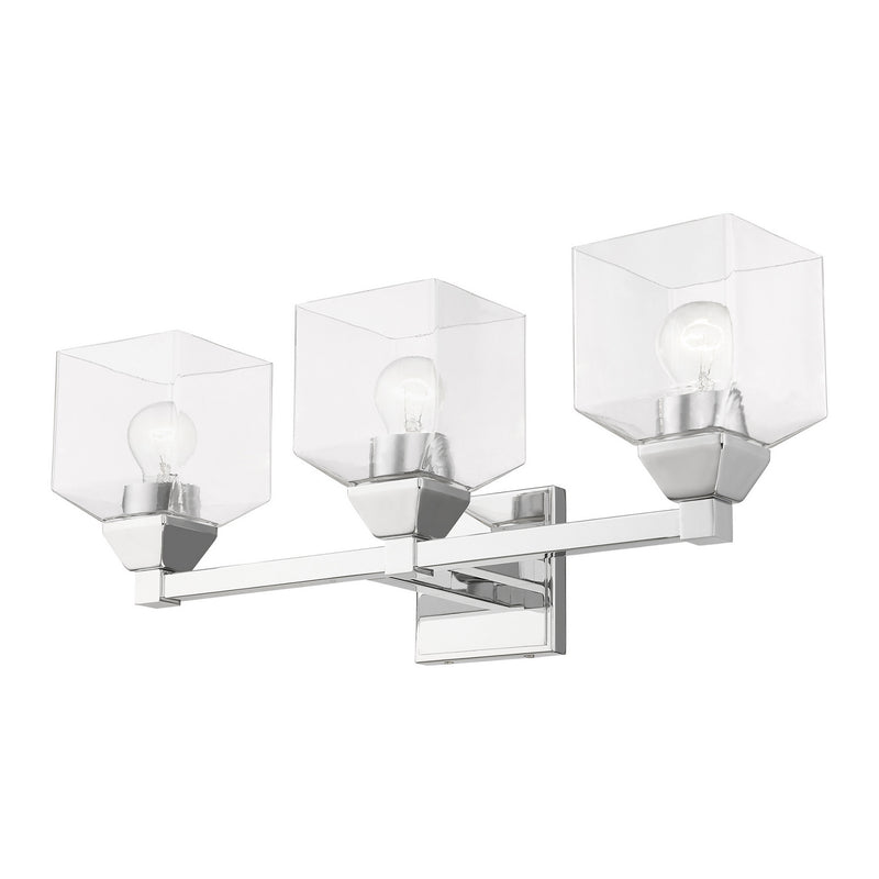Livex Lighting 16773-05 Three Light Vanity Sconce, Polished Chrome