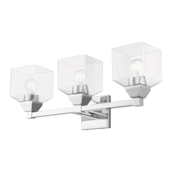 Livex Lighting 16773-05 Three Light Vanity Sconce, Polished Chrome