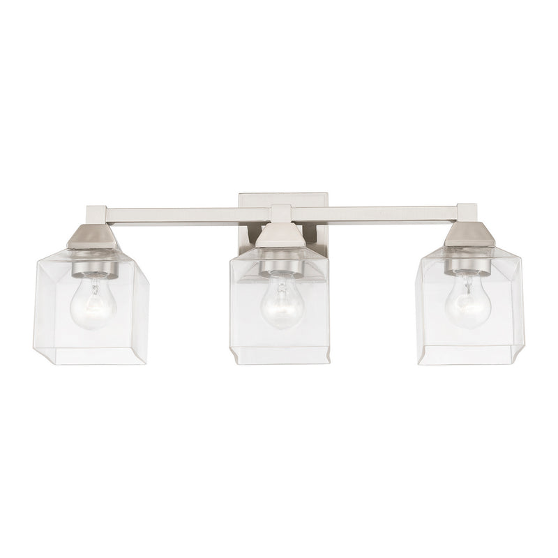 Livex Lighting 16773-91 Three Light Vanity Sconce, Brushed Nickel