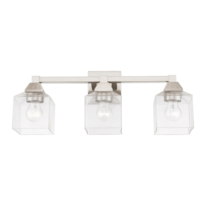Livex Lighting 16773-91 Three Light Vanity Sconce, Brushed Nickel