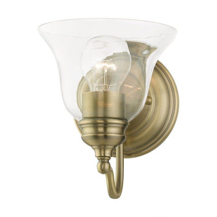Livex Lighting 16931-01 One Light Vanity Sconce, Antique Brass