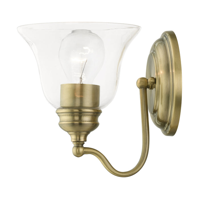 Livex Lighting 16931-01 One Light Vanity Sconce, Antique Brass