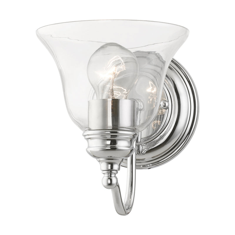 Livex Lighting 16931-05 One Light Vanity Sconce, Polished Chrome