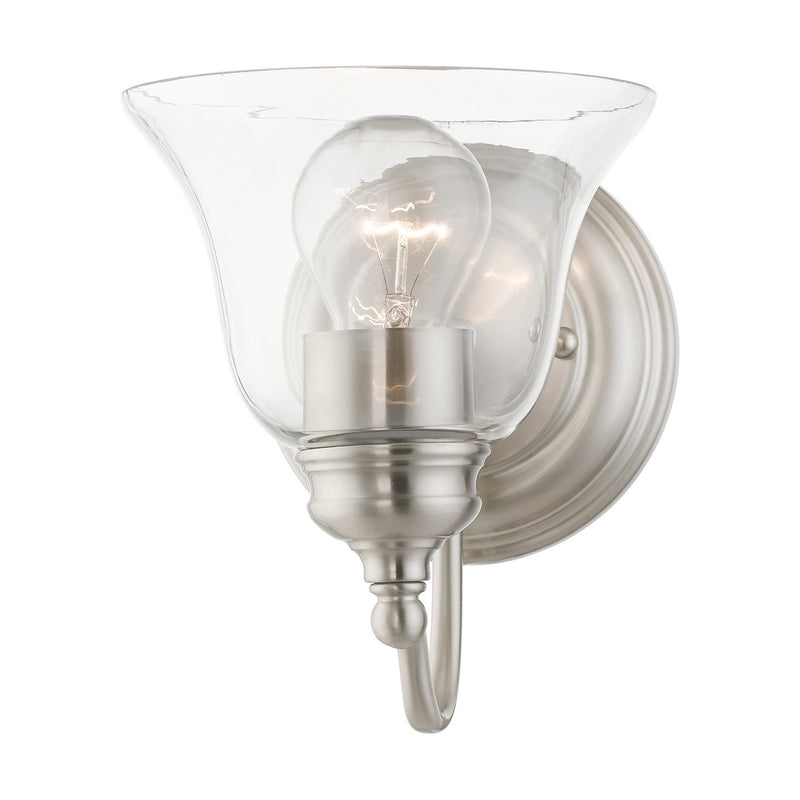 Livex Lighting 16931-91 One Light Vanity Sconce, Brushed Nickel