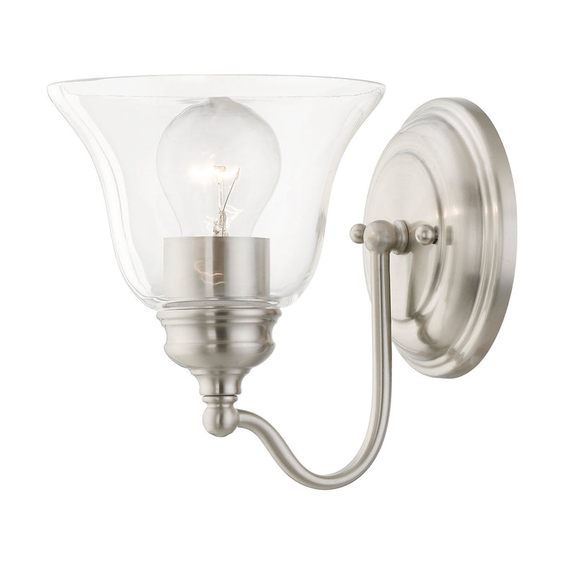 Livex Lighting 16931-91 One Light Vanity Sconce, Brushed Nickel
